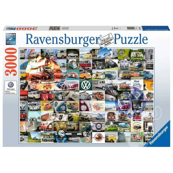 New sealed Ravensburger 3000pcs Puzzle-99 VW Campervan Moments | Adult Puzzles - Picture 1 of 12
